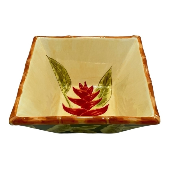 Bowl Set Sweet Olive Designs Jane Adams Tropical Floral
3-Pcs 6” Square Bowl Set - Picture 2 of 10